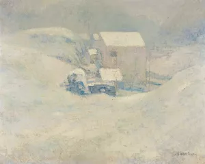 Snow by John Henry Twachtman Oil Painting