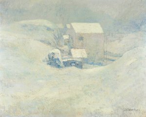 Snow by John Henry Twachtman Oil Painting