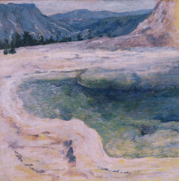 Main Product Photo of The Emerald Pool Painting by John Henry Twachtman