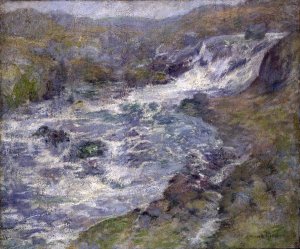 The Torrent by John Henry Twachtman Oil Painting