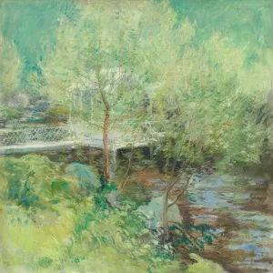 The White Bridge by John Henry Twachtman Oil Painting