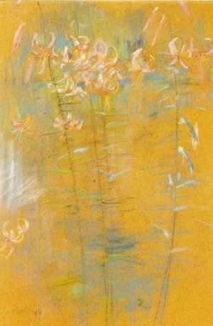 Tiger Lilies by John Henry Twachtman Oil Painting
