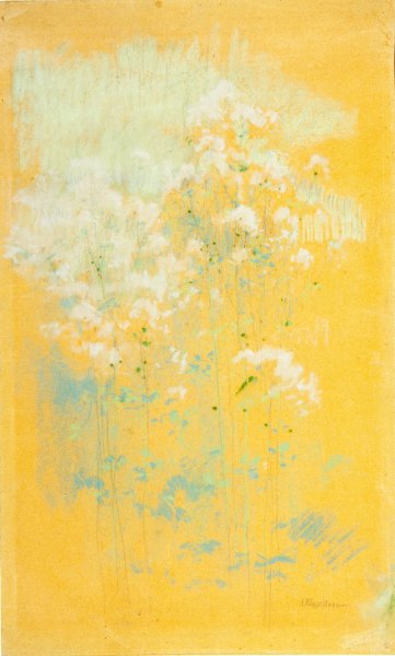 Main Product Photo of Wild Flowers Painting by John Henry Twachtman