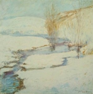 Winter Landscape by John Henry Twachtman Oil Painting