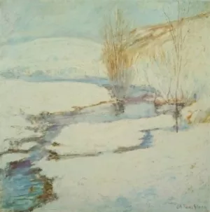 Winter Landscape by John Henry Twachtman Oil Painting