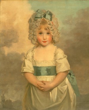 Miss Charlotte Papendick as a Child by John Hoppner Oil Painting