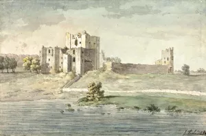 Brougham Castle Oil painting by John Inigo Richards