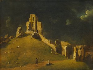 Corfe Castle, Dorset by John Inigo Richards Oil Painting