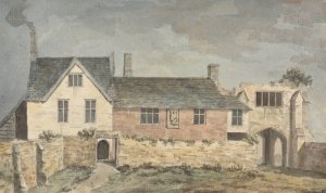 Inside of Castle Gate, Taunton, Somerset by John Inigo Richards Oil Painting