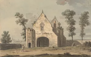 Maxstoke Priory, Warwickshire Oil painting by John Inigo Richards