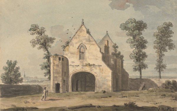 Maxstoke Priory, Warwickshire by John Inigo Richards - Hand-Painted Oil Painting Reproduction