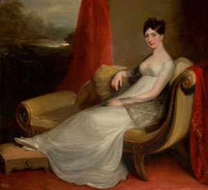 Portrait Of Maria Vicenta Solis Lasso De La Vega, Duchess Of Fernan-Nunez by John James Masquerier Oil Painting