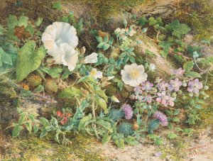 Flower Study by John Jessop Hardwick Oil Painting