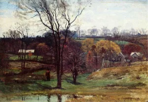A Late Afternoon Walk by John Joseph Enneking - Oil Painting Reproduction