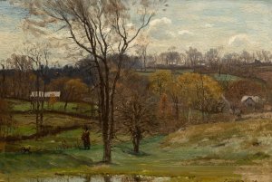 Late Afternoon Walk by John Joseph Enneking Oil Painting