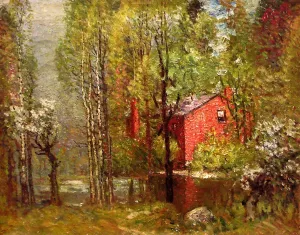 Old Brick House on the Neponset by John Joseph Enneking - Oil Painting Reproduction