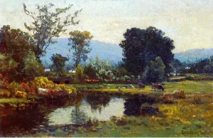 Peaceful Valley by John Joseph Enneking Oil Painting