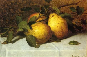 Pears painting by John Joseph Enneking