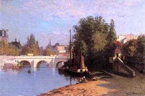 Pont des Arts by John Joseph Enneking - Oil Painting Reproduction