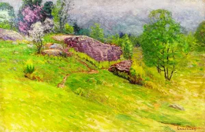 Resurrection Rock, Hyde Park by John Joseph Enneking - Oil Painting Reproduction