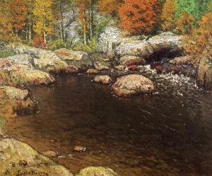 Rocky Pool by John Joseph Enneking Oil Painting