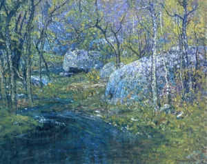 Spring Brook by John Joseph Enneking - Oil Painting Reproduction
