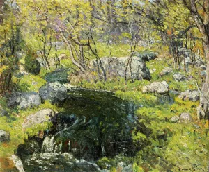 Stream in Spring by John Joseph Enneking Oil Painting