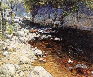 The Trout Brook by John Joseph Enneking - Oil Painting Reproduction
