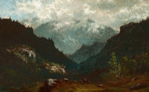 Wilmington Pass, Adirondacks by John Joseph Enneking Oil Painting