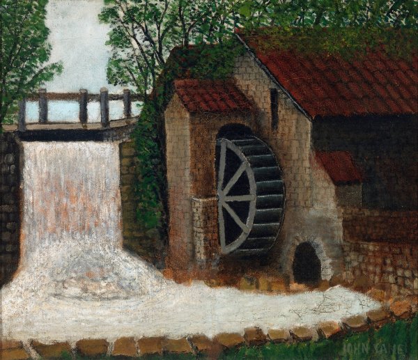 The Old Mill  by John Kane - Hand-Painted Oil Painting Reproduction