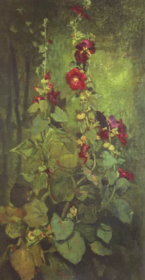 Agathon to Erosanthe, Votive Wreath painting by John La Farge