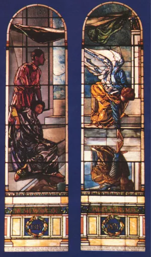 Angel at the Healing Waters of Bethesda by John La Farge - Oil Painting Reproduction