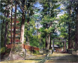 Avenue to the Temple of Iyeyasu, Nikko, Mid-Day Study