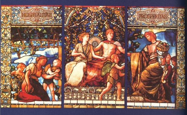Hospitalitas Prosperitas by John La Farge - Hand-Painted Oil Painting Reproduction