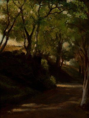 In 'The Glen', Portsmouth, Rhode Island by John La Farge Oil Painting
