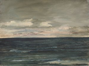 Lesson Study on Jersey Coast by John La Farge Oil Painting