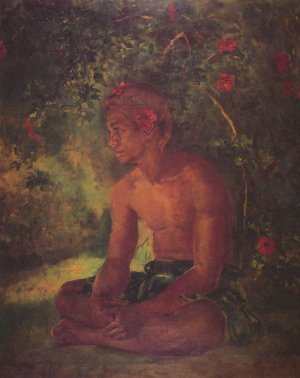 Maua, a Samoan Oil painting by John La Farge