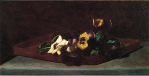Pansies on a Tray