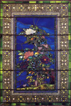 Peonnies Blown in the Wind also known as Peony in the Wind by John La Farge Oil Painting