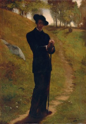 Portrait of the Painter by John La Farge Oil Painting