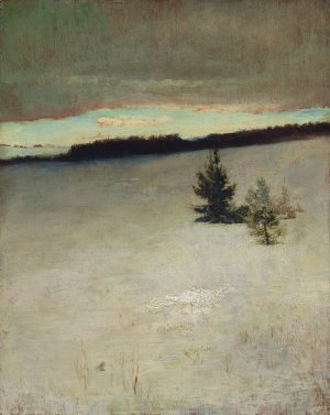 Snow Field, Morning, Roxbury by John La Farge Oil Painting