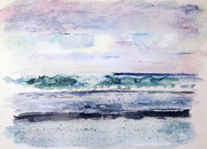 Study of Surf, Breaking on Outside Reef Tautira, Taiarapu, Tahiti, March 1891