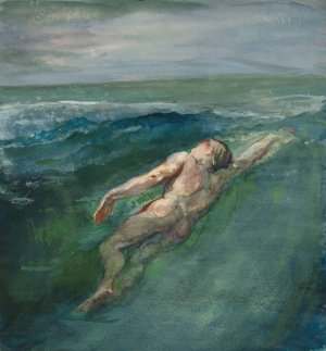 Swimmer by John La Farge Oil Painting