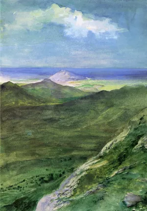 The Great Pali Oil painting by John La Farge