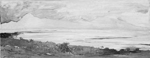 The Island of Moorea Looking across the Strait from Tahiti, January 1891 Oil painting by John La Farge