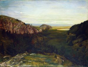 The Last Valley - Paradise Rocks by John La Farge Oil Painting