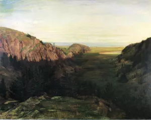 The Last Valley - Paradise Rocks by John La Farge Oil Painting