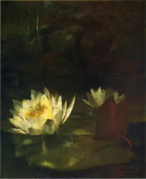 The Last Water Lilies by John La Farge Oil Painting