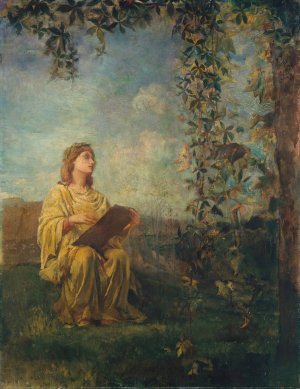 The Muse of Painting by John La Farge Oil Painting
