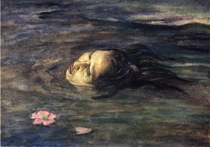 The Strange Thing Little Kiosai Saw in the River by John La Farge Oil Painting